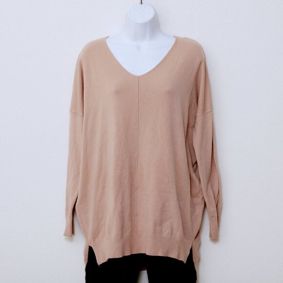 Dreamers Sweaters - Dreamers Oversized V Neck Sweater‎ Orange Women Size M/L